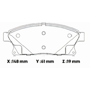 D1470SD - SEMICERAMICA PASTILLA CHEVROLET CRUZE -18