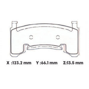 D154SD - SEMICERAMICA PASTILLA CHEVROLET MINI BLAZER -94