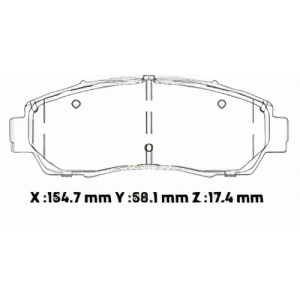 D1089SD - SEMICERAMICA PASTILLA HONDA (06) - GREAT WALL HAVAL (17-) DFSK AX7