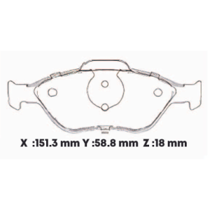 D1175SD - SEMICERAMICA PASTILLA FORD ECO SPORT 2004
