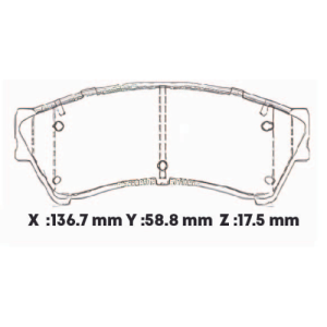 D1192SD - SEMICERAMICA PASTILLA FORD FUSION MAZDA6