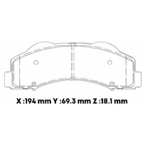 D1414SD - SEMICERAMICA PASTILLA FORD F150 (10-21) EXPEDITION (10-21)