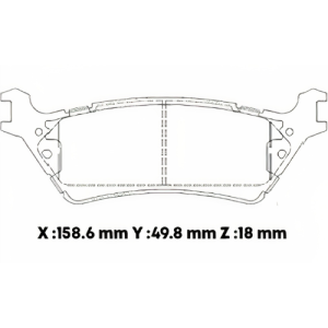 D1602SD - SEMICERAMICA PASTILLA FORD F150 (12-) EXPEDITION (12-) POST