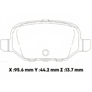 D1617SD - SEMICERAMICA PASTILLA FIAT 500 POST