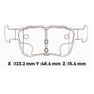 D1665SD - SEMICERAMICA PASTILLA FORD FUSION EDGE 15- ESCAPE 17- POST / CHANGAN CS55 POST