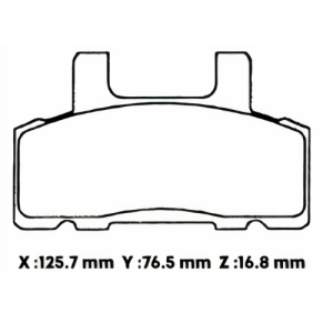 D369SD - SEMICERAMICA PASTILLA CHEVROLET SILVERADO/CHEYENNE (-99)