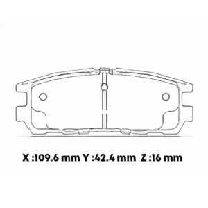 D580SD - SEMICERAMICA PASTILLA CHEVROLET TROOPER V6 GREAT WALL HAVAL POST