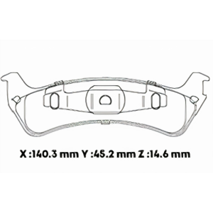 D667SD - SEMICERAMICA PASTILLA FORD EXPLORER (95-01) RANGER POST