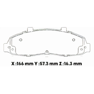 D679SD - SEMICERAMICA PASTILLA FORD F150 (97-02) F100 (97-02)