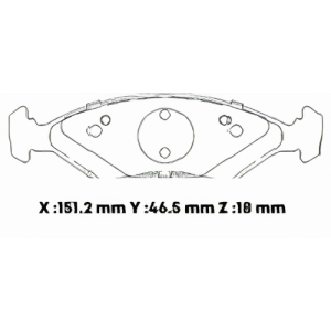 D766SD - SEMICERAMICA PASTILLA FORD FIESTA 07- KIA SEPHIA