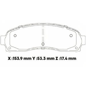 D833SD - SEMICERAMICA PASTILLA FORD EXPLORER (02-06) SPORTRACK (01-06) RANGER 02