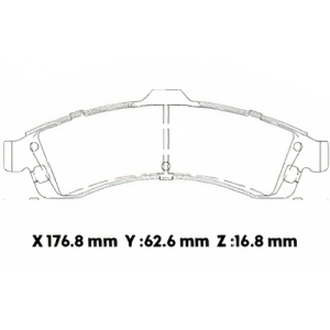 D882SD - SEMICERAMICA PASTILLA CHEVROLET TRAIL BLAZER (02-06)