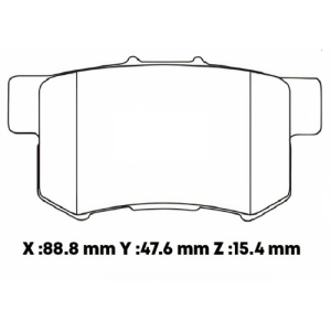 D536SD - SEMICERAMICA PASTILLA HONDA CRV (02-) ACCORD DFSK AX7 POST