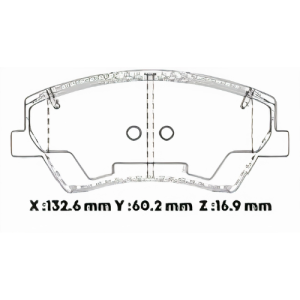 D1912SD - SEMICERAMICA PASTILLA KIA NIRO HYUNDAI IONIC ELANTA TIBURON