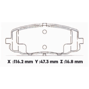 D8342SD - SEMICERAMICA PASTILLA HYUNDAI I10, KIA PICANTO
