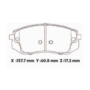 D8516SD - SEMICERAMICA PASTILLA HYUNDAI TUCSON IX 4X4 SPORTAGE R SOUEST DX7