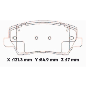 MDSP1983SD - SEMICERAMICA PASTILLA KIA PICANTO 2017 > RIN 14