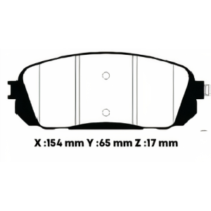 SP1191SD - SEMICERAMICA PASTILLA KIA GRAND CARNIVAL