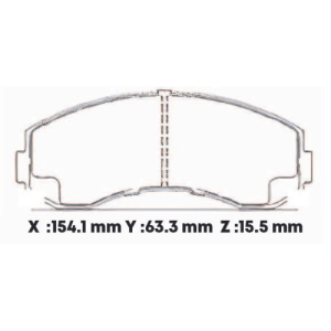 WV23784SD - SEMICERAMICA PASTILLA KIA 2700 ASIA TOPIC