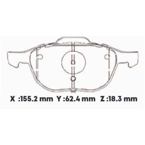 D1044SD - SEMICERAMICA PASTILLA MAZDA 3 - 5 FORD ESCAPE 2014