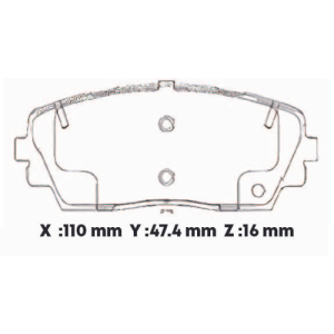 D2326SD - SEMICERAMICA PASTILLA KIA PICANTO R