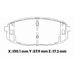 D8416SD - SEMICERAMICA PASTILLA KIA RIO CERATO FORTE KIA KARENS 2