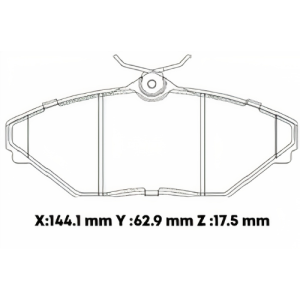 D9831SD - SEMICERAMICA PASTILLA MAHINDRA