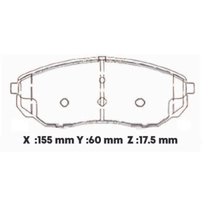 SP1153SD - SEMICERAMICA PASTILLA KIA SORENTO 2003-08