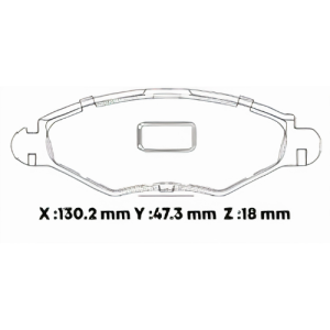 D1143SD - SEMICERAMICA PASTILLA PEUGEOT 206 (1,4)