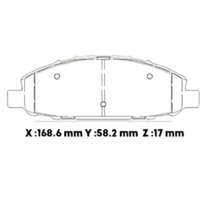 D1191SD - SEMICERAMICA PASTILLA NISSAN URBAN 02-