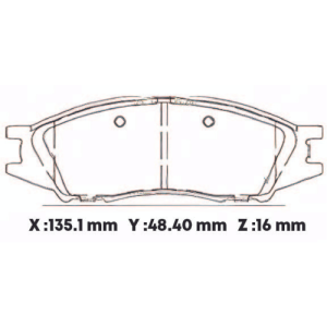 D1193SD - SEMICERAMICA PASTILLA NISSAN ALMERA