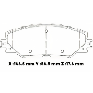D1211SD - SEMICERAMICA PASTILLA TOYOTA RAV 4 (07-) JMC VIGUS