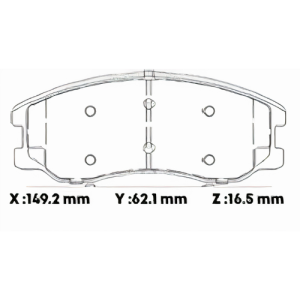 D1264CL - CERAMICA PASTILLA CHEVROLET CAPTIVA (-18)