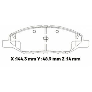 D1345SD - SEMICERAMICA PASTILLA NISSAN TIIDA