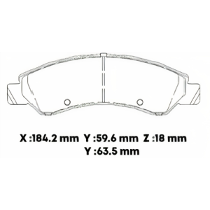 D1363CL - CERAMICA PASTILLA CHEVROLET SILVERADO TAHOE GMC (06-)