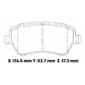 D1435SD - SEMICERAMICA PASTILLA RENAULT DUSTER 1.6