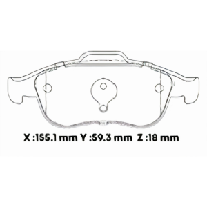 D1627SD - SEMICERAMICA PASTILLA RENAULT DUSTER 2.0