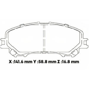 D1737SD - SEMICERAMICA PASTILLA NISSAN QASHQAI (15-)