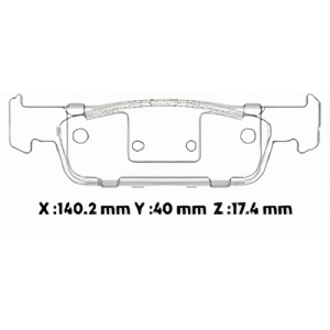 D1830SD - SEMICERAMICA PASTILLA RENAULT LOGAN NEW SANDERO STEPWAY (15-)