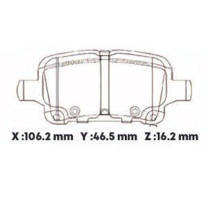 D1857CL - CERAMICA PASTILLA CHEVROLET CRUZE 1.4L TURBO - EQUINOX 2018 > POST