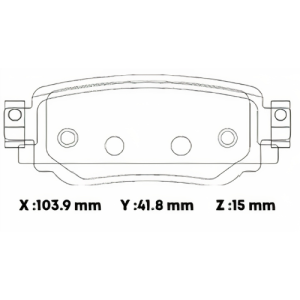 D1939CL - CERAMICA PASTILLA CHEVROLET CAVALIER 18- POST