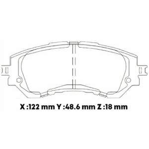D1950SD - SEMICERAMICA PASTILLA TOYOTA YARIS 2017