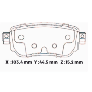 D1965SD - SEMICERAMICA PASTILLA NISSAN QASHQAI 2017> MAZDA CX3 18- MAZDA 6 21- POST