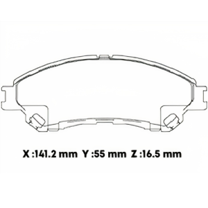 D2096CL - CERAMICA PASTILLA CHEVROLET SUZUKI SCROSS - VITARA GL PLUS