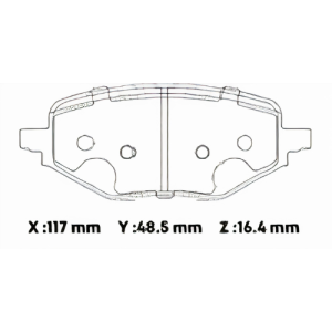 D2265CL - CERAMICA PASTILLA CHEVROLET CAPTIVA 2020 POST