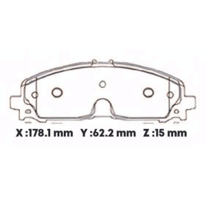 D2371CL - CERAMICA PASTILLA CHEVROLET BLAZER Z71 COLORADO Z71 / CADILLAC XT5 XT6