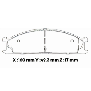 D333SD - SEMICERAMICA PASTILLA NISSAN FRONTIER D21 NP300