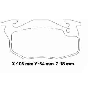 D371SD - SEMICERAMICA PASTILLA RENAULT MEGANE TWINGO