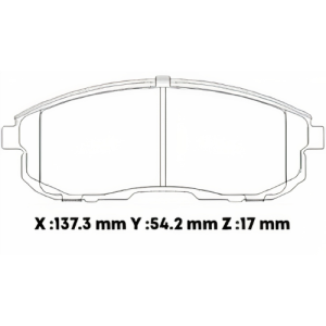 D430SD - SEMICERAMICA PASTILLA NISSAN SENTRA SPORT ADVANCE B16 - B17