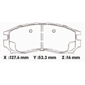D484SD - SEMICERAMICA PASTILLA MITSUBISHI GALANT DOWN FENG L200